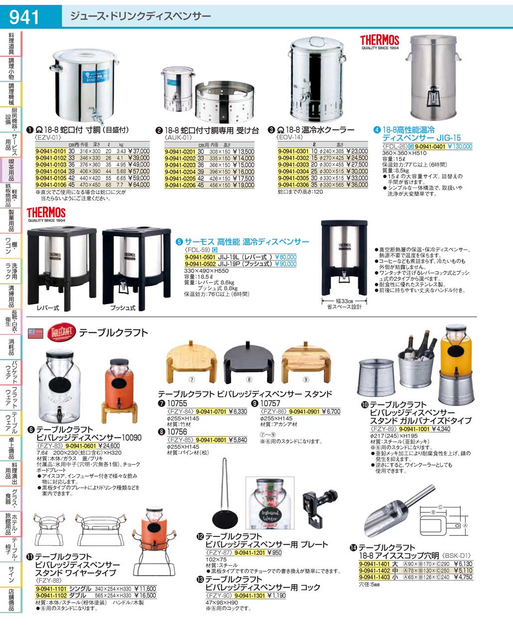 食器 ドリンクディスペンサーDrink dispenser ＴＫＧ１９－１ 遠藤商事