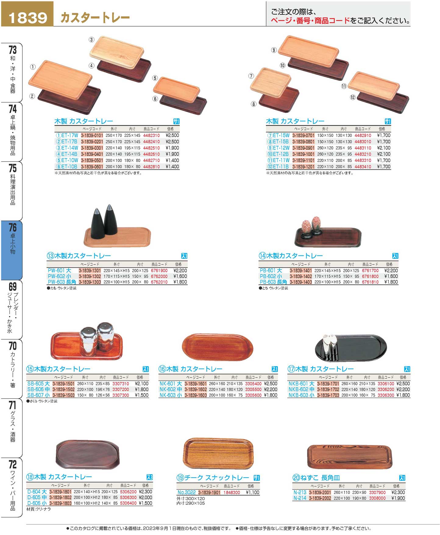 食器 カスタートレーCaster trays プロフェッショナルベスト