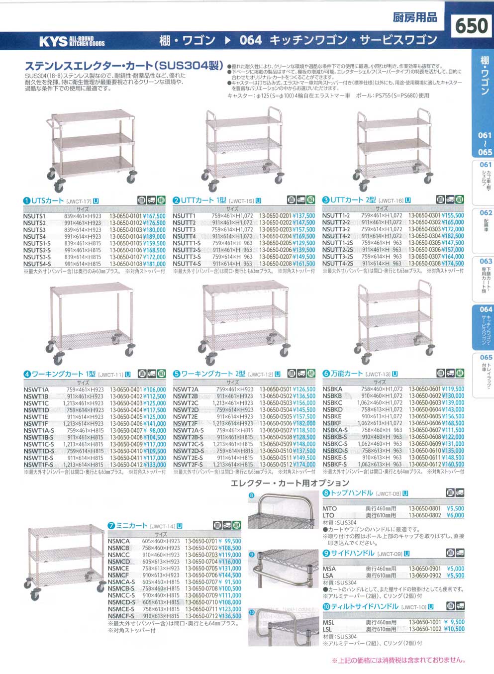 JWCT1712ＵＴＳカート ＮＳＵＴＳ２-Ｓ(90)（商品番号13-0650-0106）