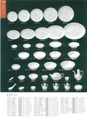 Chinese styled tablewares