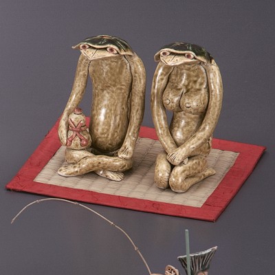 河童夫婦（大） 人形・置物・インテリア 食器 業務用食器 陶器 通販