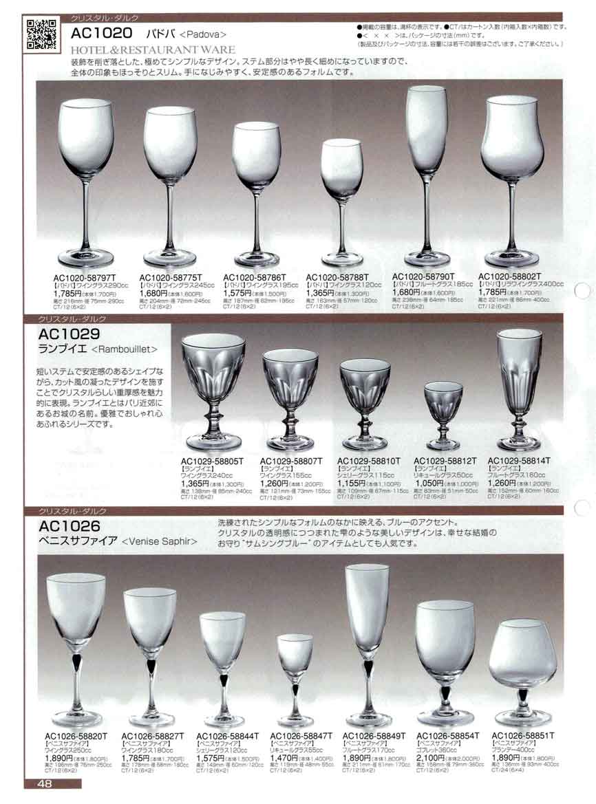 食器 バドバ・ランブイエ・ベニスサファイア2006年クリスタル 