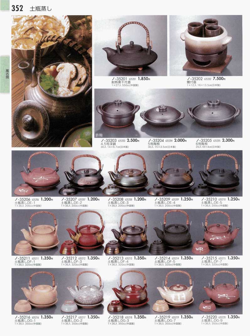 食器 萬古焼土瓶蒸しぎとう第26集 陶器大全集 2006－2008