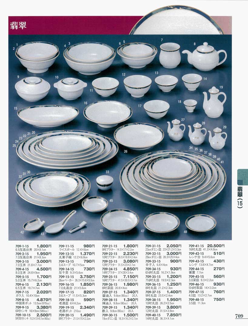 食器 中華食器オープン翡翠・中華セットうつわ11－709ページ