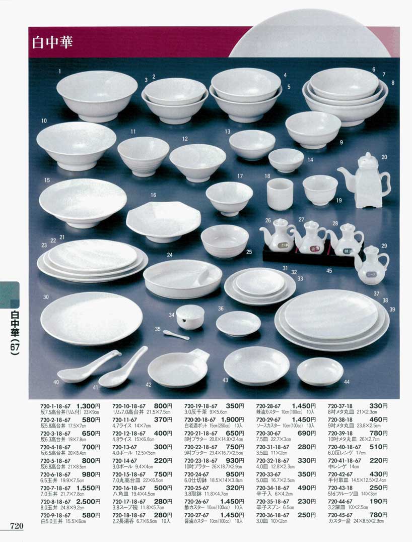 食器 中華食器オープン白中華・中華セットうつわ11－720ページ