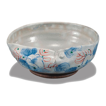 6.5号鉢 染付山茶花