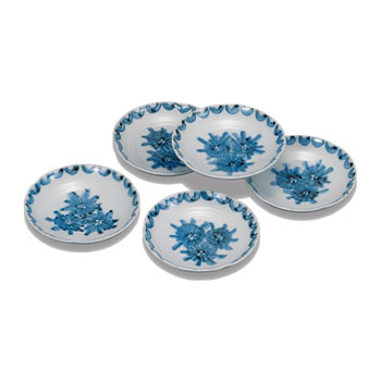 4.3号皿揃 染松文