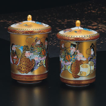 蓋付組湯呑 本金七福神