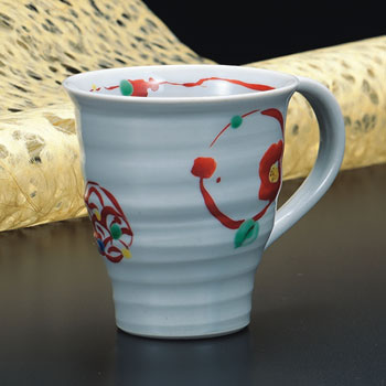 マグカップ 椿に風船