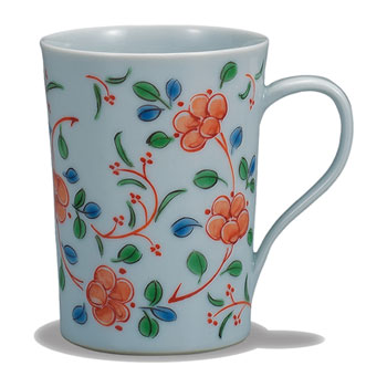 マグカップ 花文