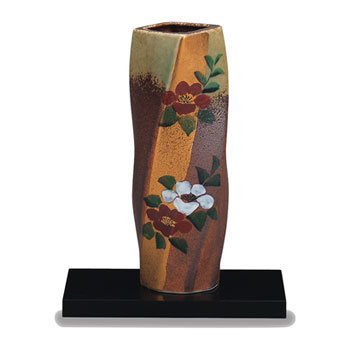 6号一輪生 山茶花(花台付)