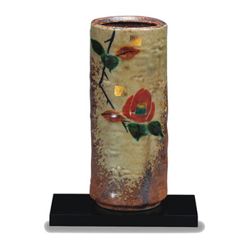 6.5号一輪生 椿 (花台付)