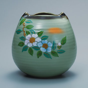 6号花瓶 山茶花