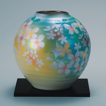 6号花瓶 花友禅 (花台付)