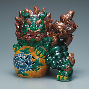 10号立獅子 交趾