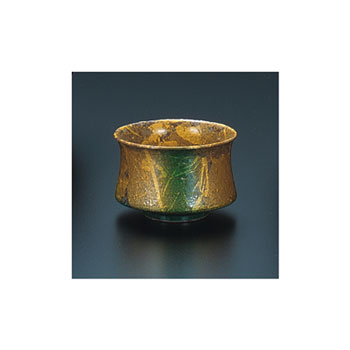 ぐい呑 釉裏金箔彩