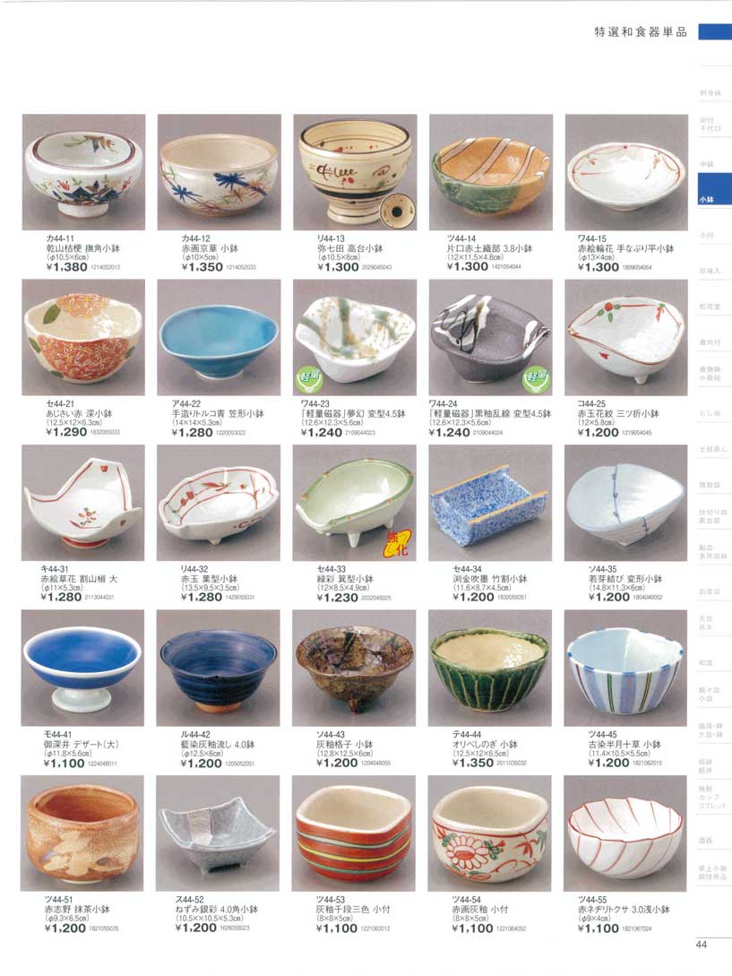 食器 小鉢陶街道21－44ページ