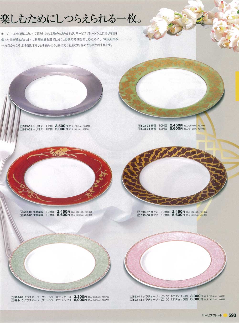 食器 サービスプレートグルメエッセン2007-2011 まごころ洋陶 食器 サービスプレートグルメエッセン2007-2011 まごころ洋陶