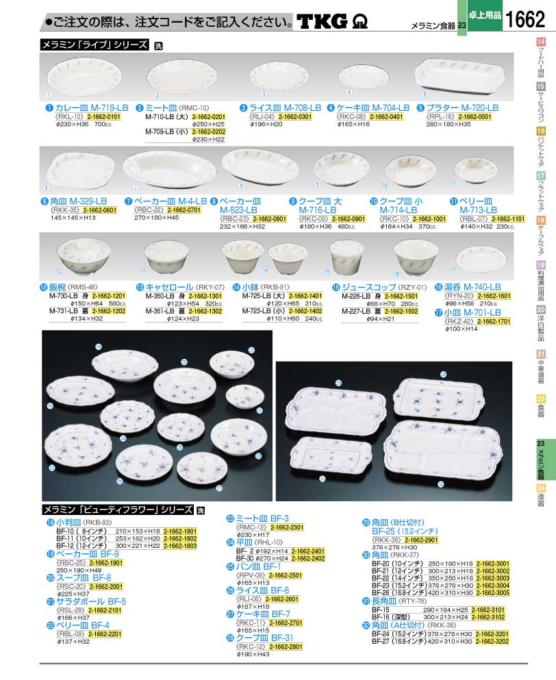 メラミン 食器 カタログ