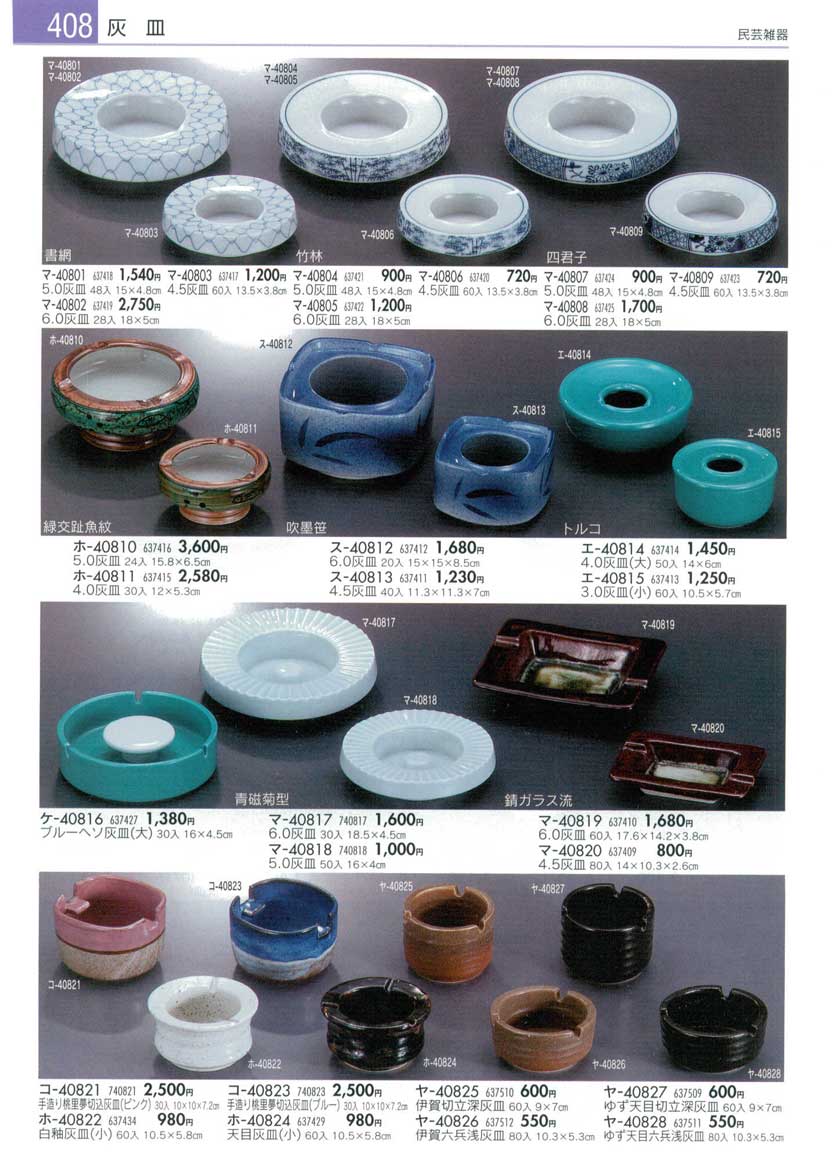Bowls and Ash trays