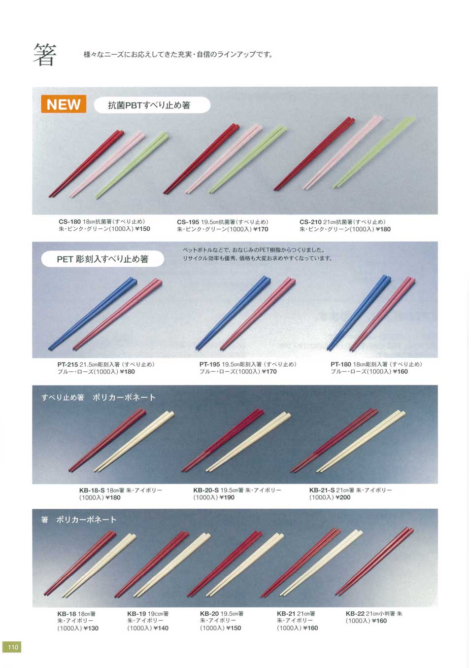 食器 箸関東プラスチック26－110ページ