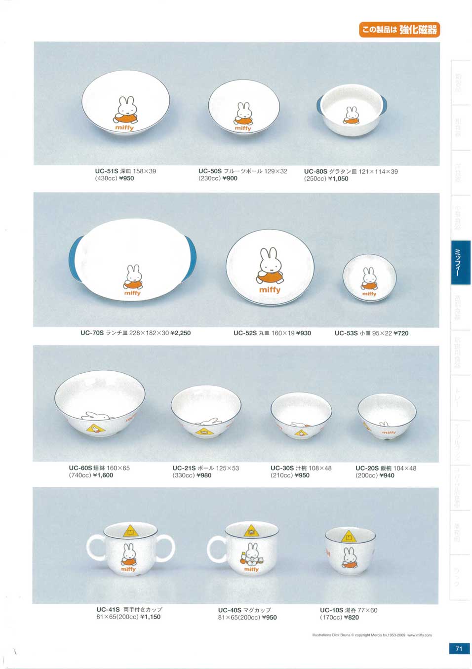 食器 子供食器・miffy強化磁器関東プラスチック26－71ページ