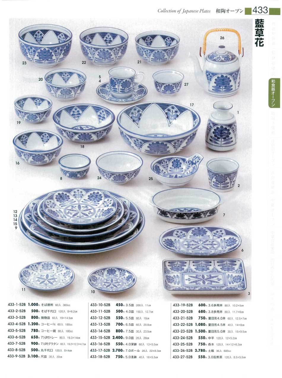 食器 藍草花みやびの器12－433ページ