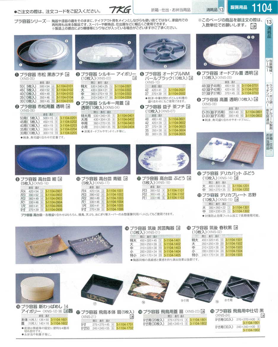 9-1578-0902)XNS1702(90)プラ容器 高台皿 青磁尺３（５枚入）（商品