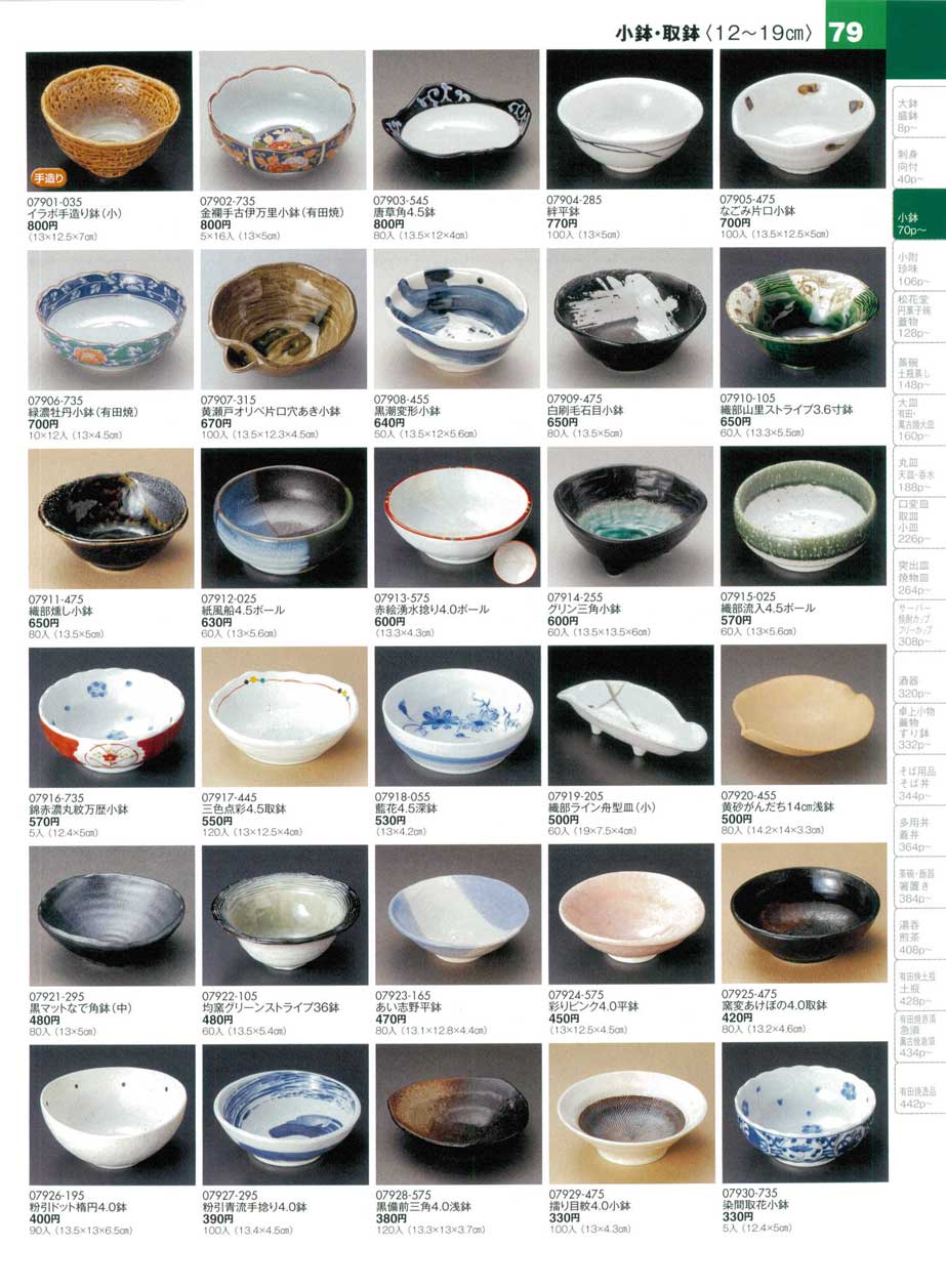 食器 小鉢・取鉢陶雅15－79ページ