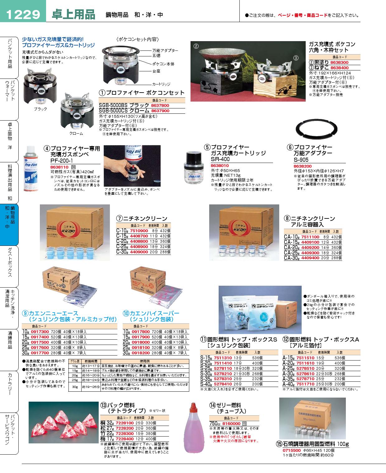 食器 固形燃料・ポケコン プロフェッショナルベストコレクション１５ ...