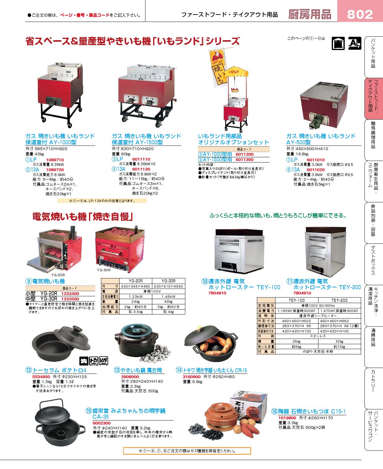 食器 やきいも機 プロフェッショナルベストコレクション１５ ＥＢＭ－802ページ