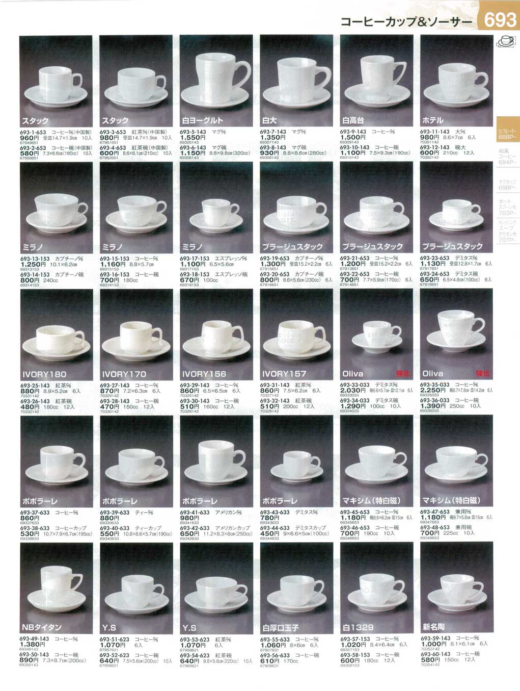食器 コーヒーカップ＆ソーサーうつわ１３－693ページ