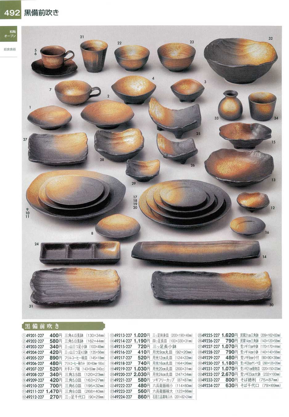 食器 黒備前吹き陶里27－492ページ