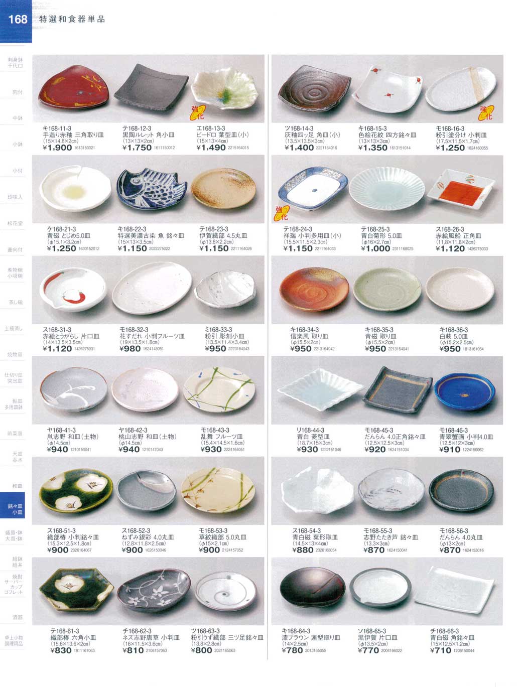 食器 銘々皿・小皿・取皿陶街道23－168ページ