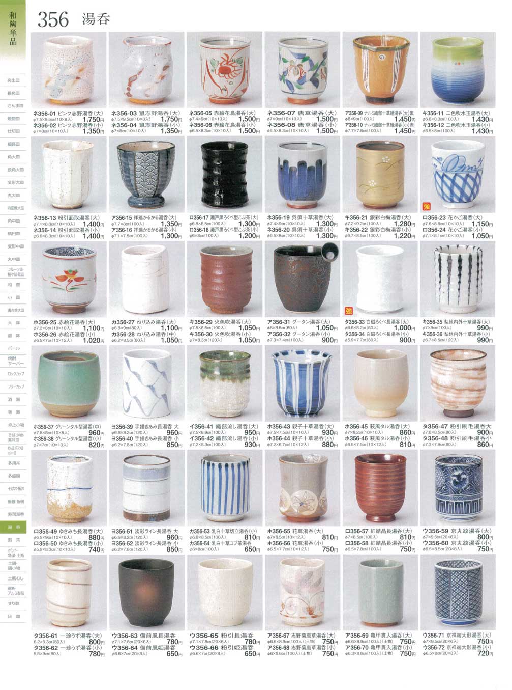 鼠志野湯呑（大）（商品番号ネ356-03）