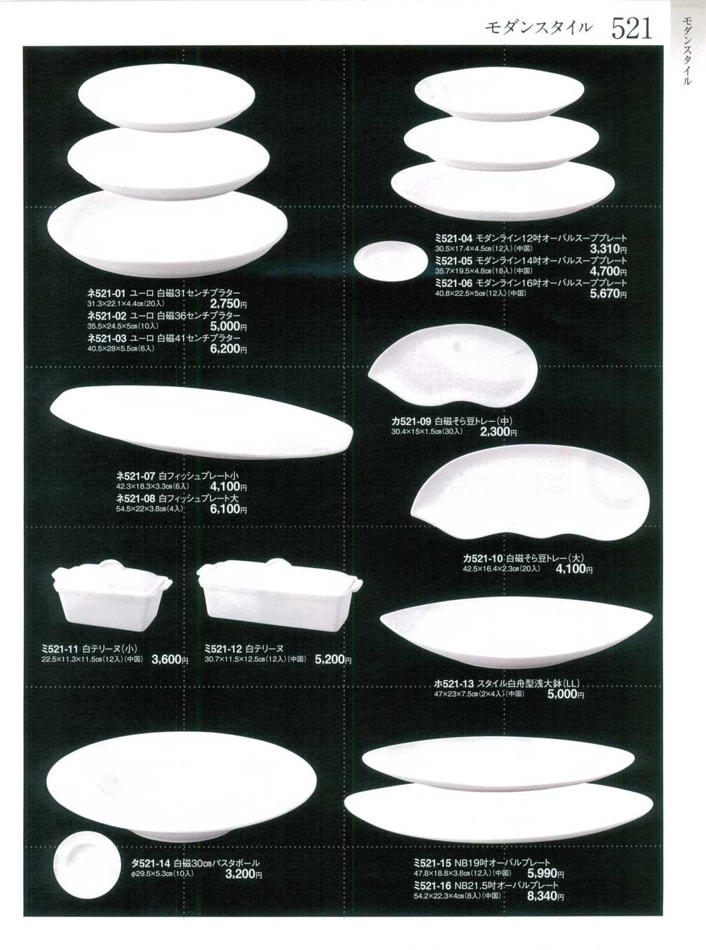 ＮＢ２１.５吋オーバルプレート２個セット 20.5cmオーバルプレート2枚組 B2｜三谷産業様株主優待品｜ニッコー公式