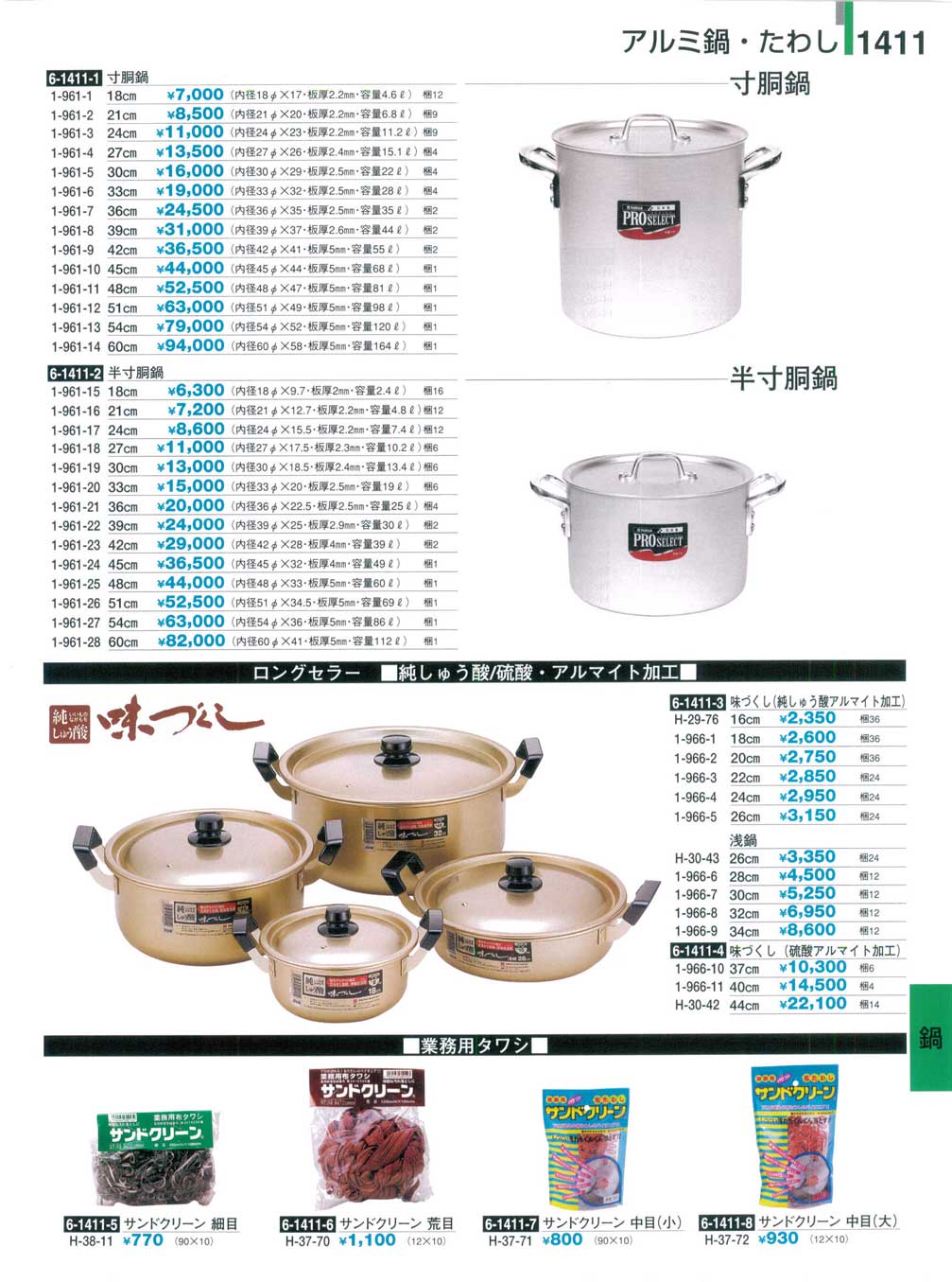 ショップ 鍋 物足りない