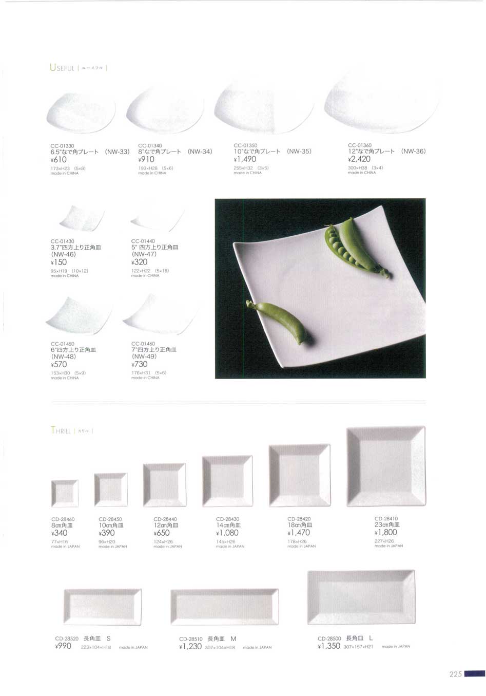 スリル １８cm角皿(発注単位確認）（商品番号CD-28420）