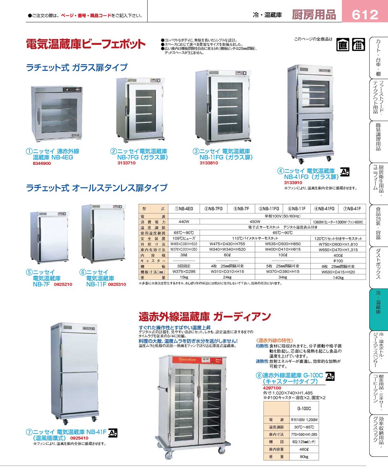 食器 電気温蔵庫ビーフェポット・ガーディアン プロフェッショナル