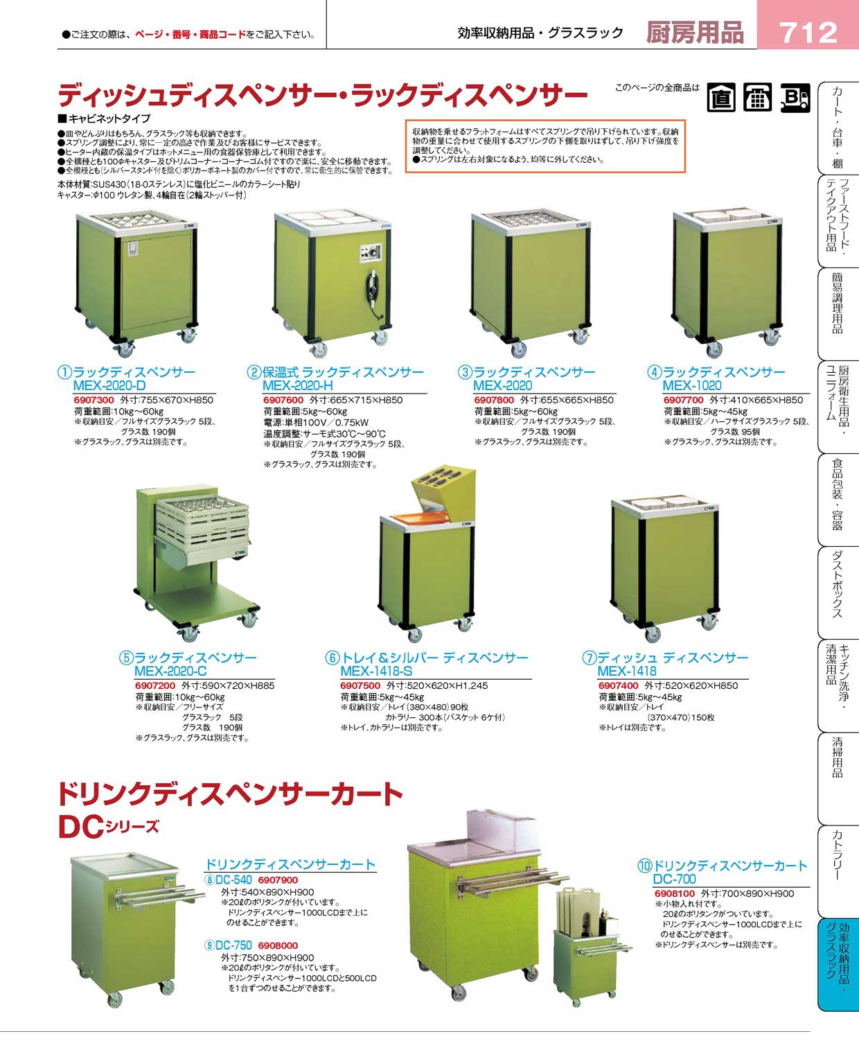 ドリンクディスペンサーカート DC-540(120)（商品番号6907900）