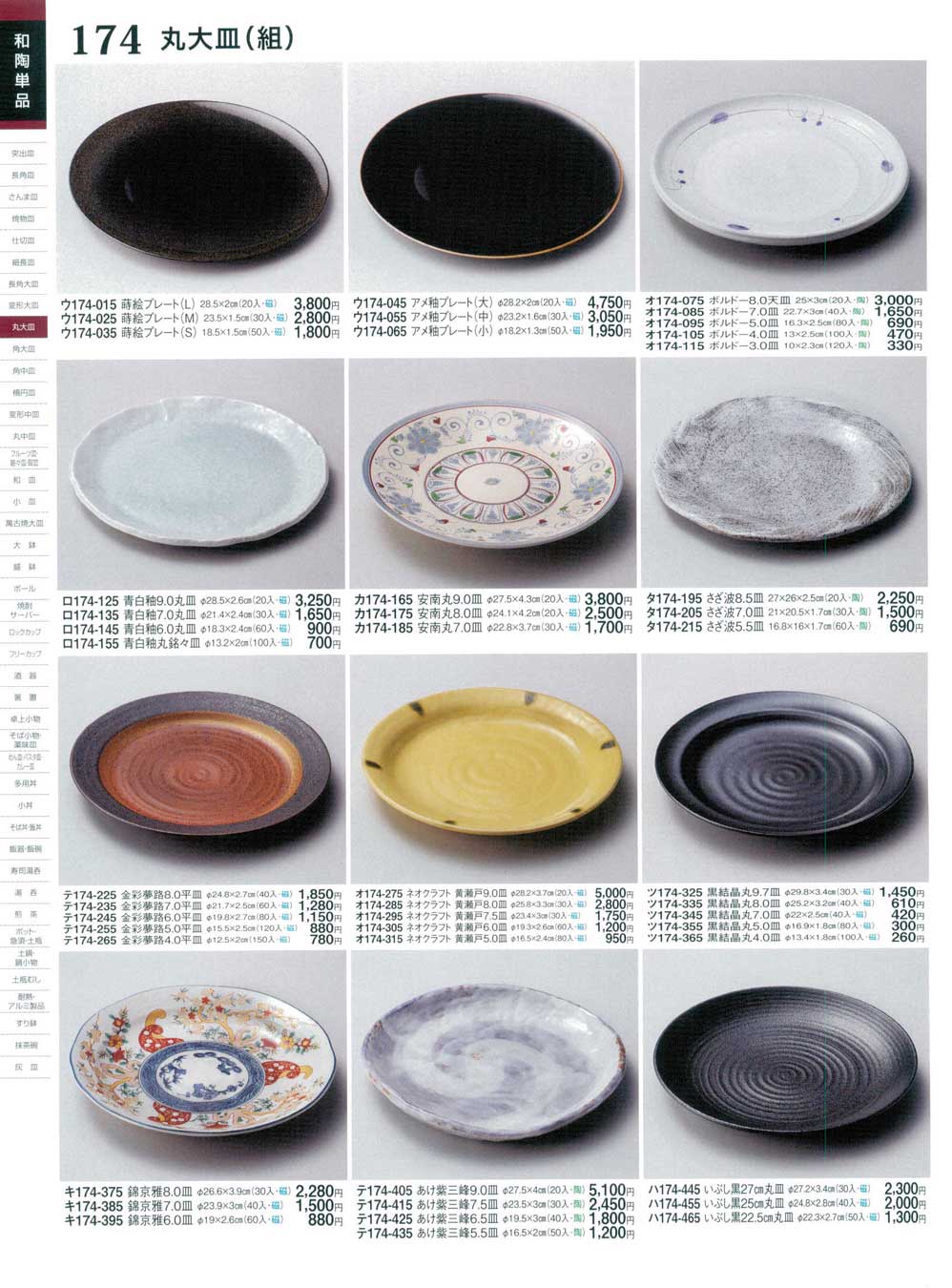 食器 丸大皿（組）ときわ２５－174ページ