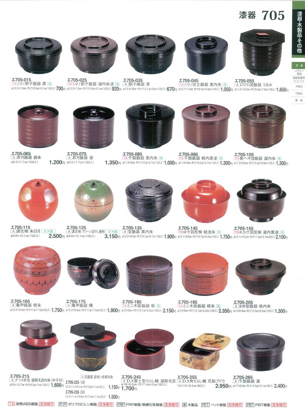 漆器 富士形向付け 10個セット 食器 漆器・飯器・弁当・ちらし桶ときわ