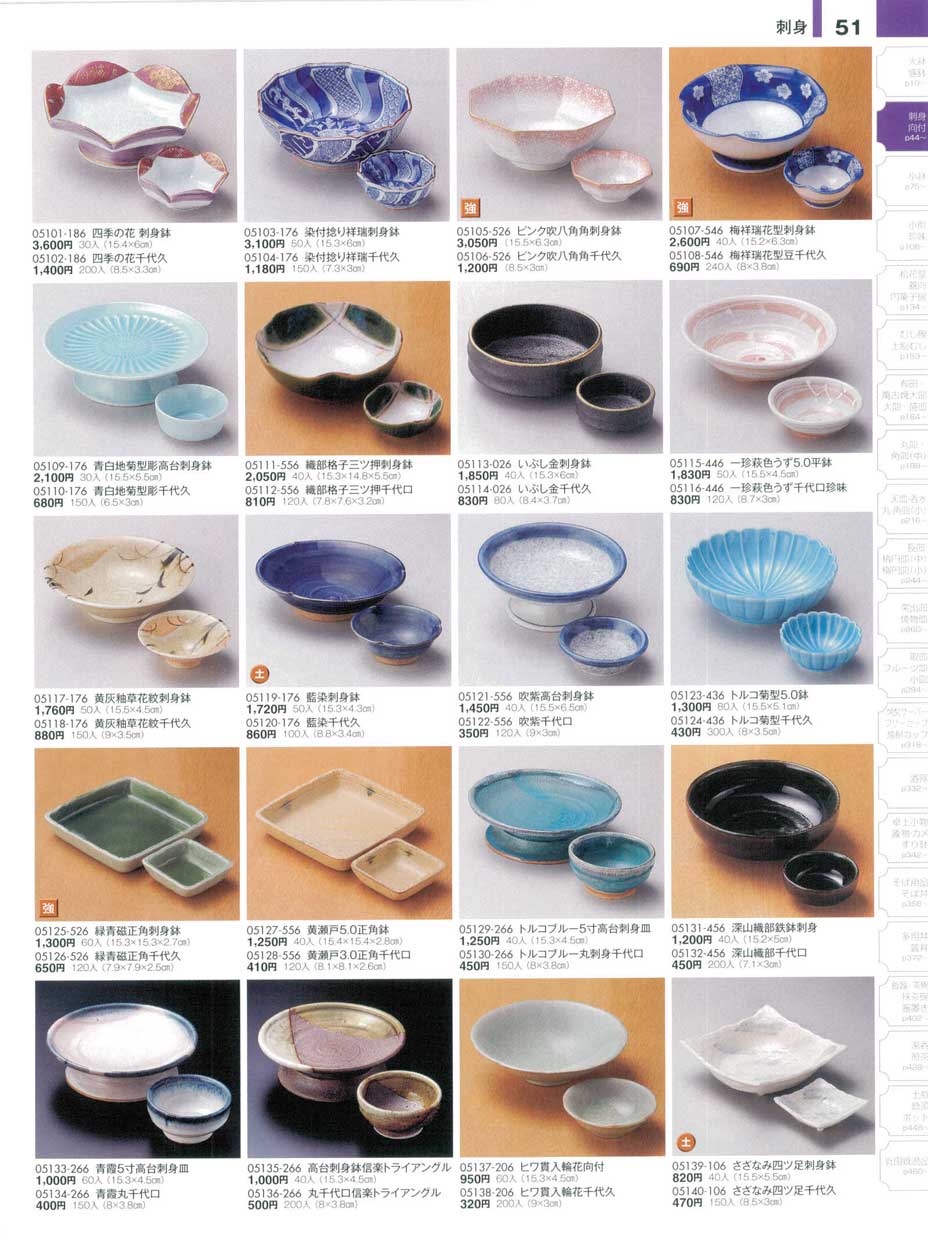 食器 刺身・千代口陶雅16－51ページ