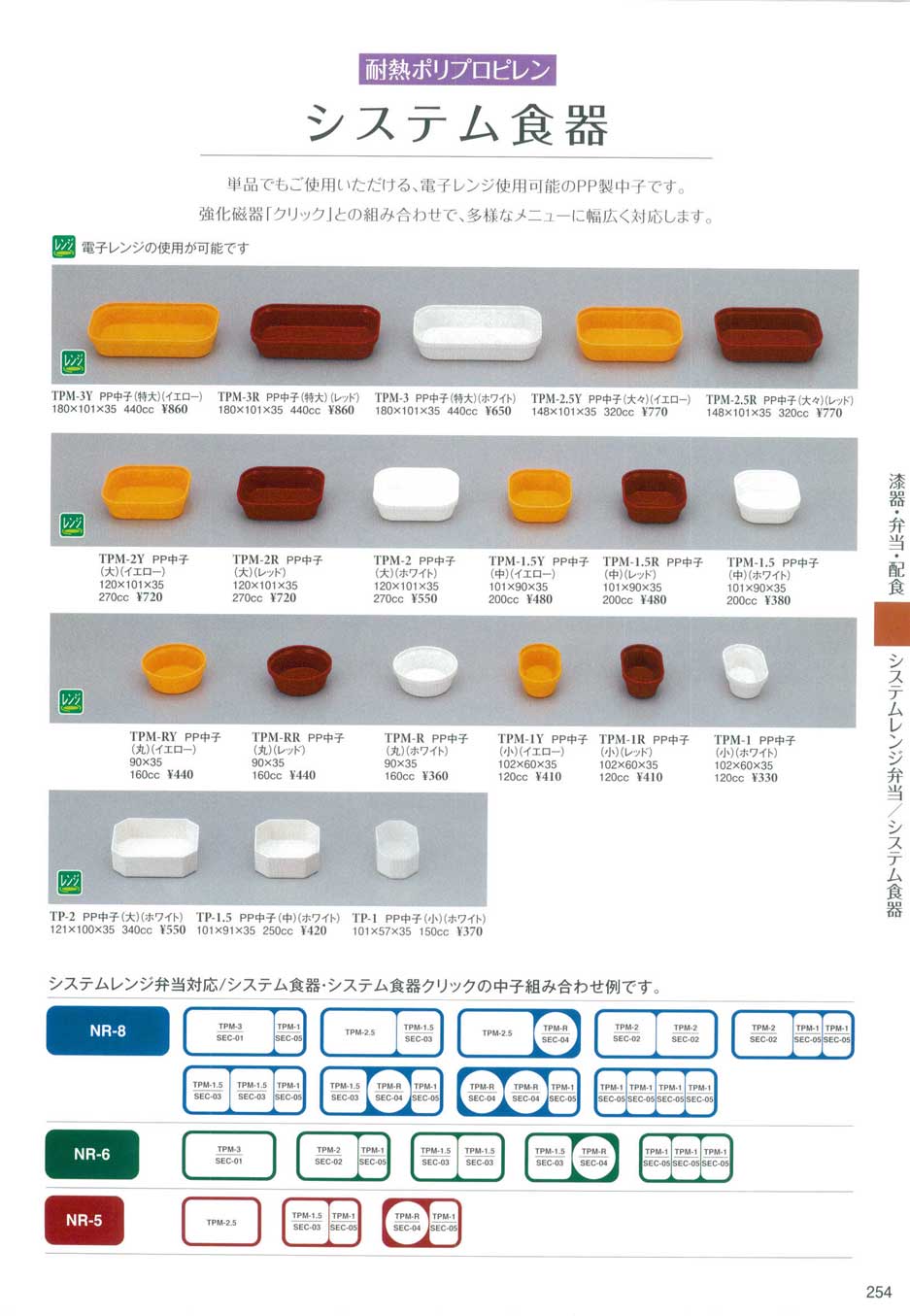 食器 システム食器スリーラインメラミンウエア２０１４－254ページ