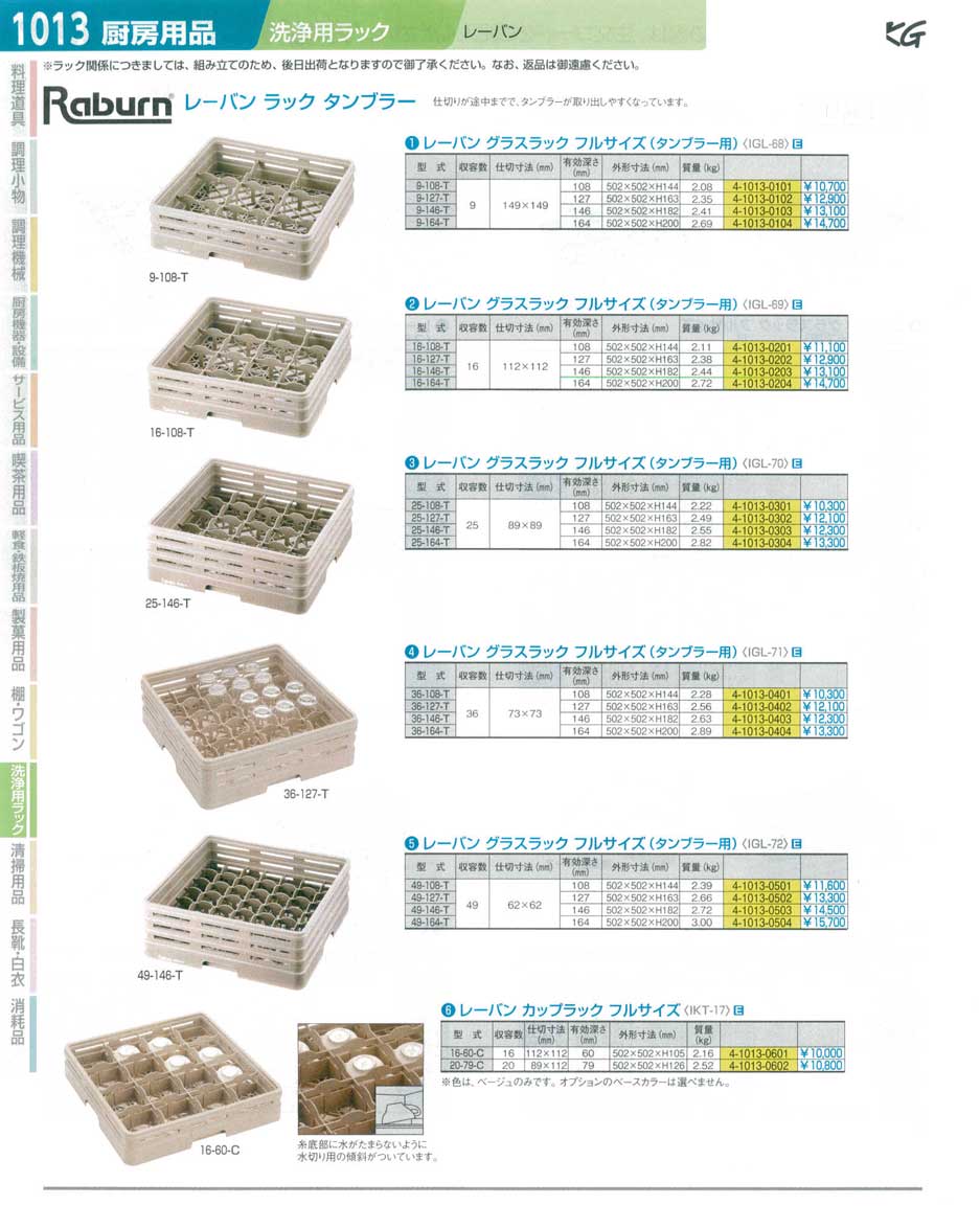 食器 レーバンラックタンブラー ＴＫＧ１４－２ 遠藤商事－1013ページ