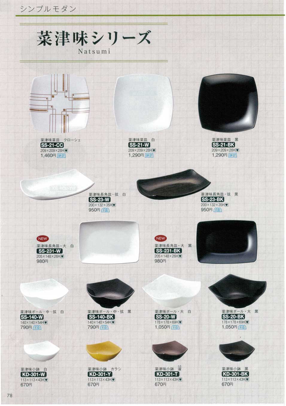 食器 菜津味（なつみ）シリーズ台和17－78ページ