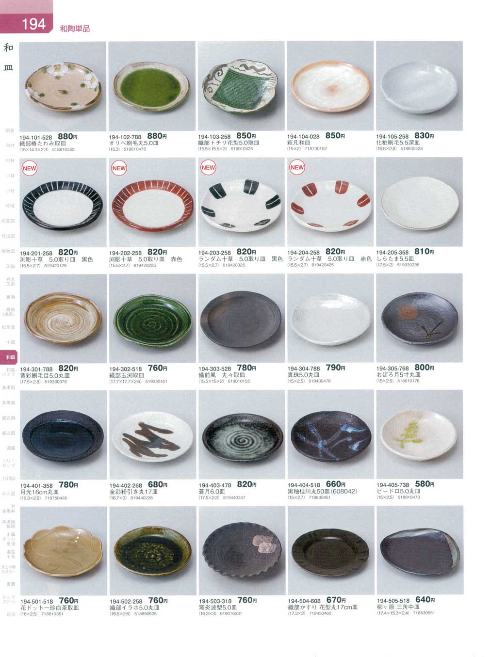 食器 和皿・銘々皿器蔵8－194ページ