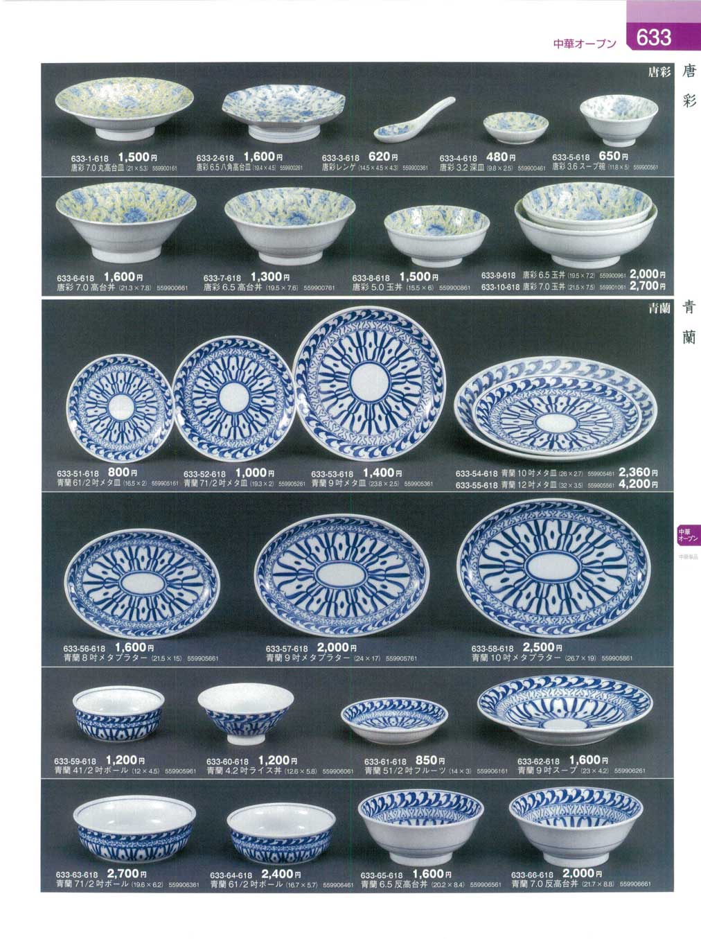 食器 唐彩器蔵8－633ページ