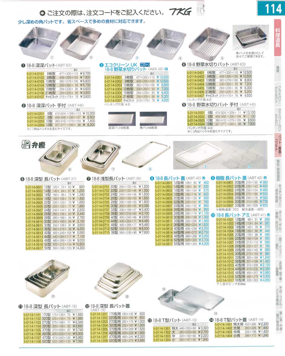 9-0138-0409)ABTE321(90)１８-８野菜水切りバット２１枚取（商品番号5