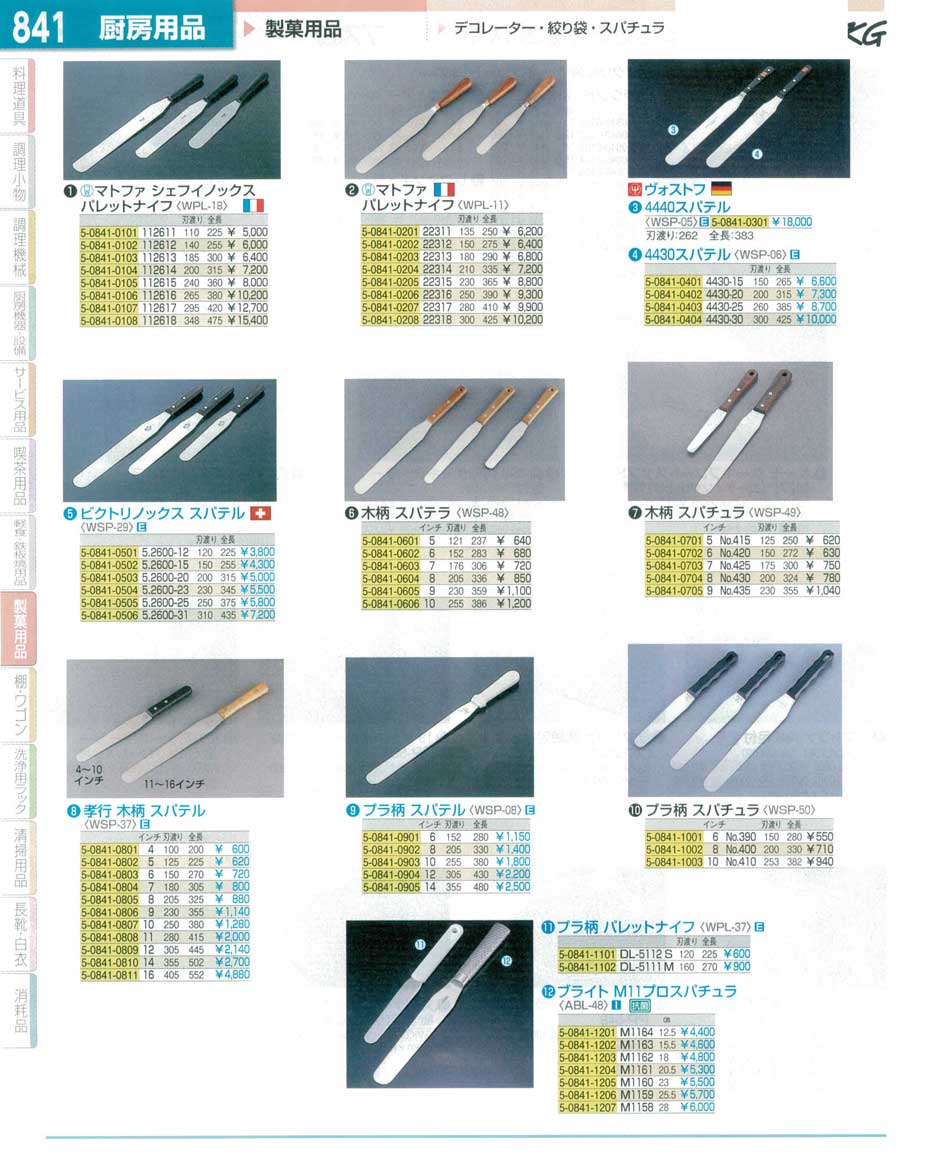 9-1057-0901)WSP06015(120)ヴォストフ スパテル ４４３０-１５刃渡り